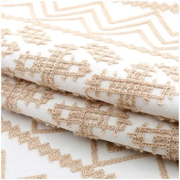Aztec embroidery canvas cushion cover living room throw pillow