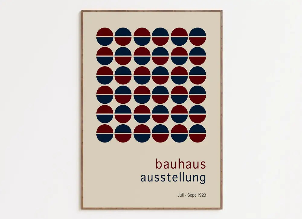 Minimalist bauhaus black geometric canvas prints living room art