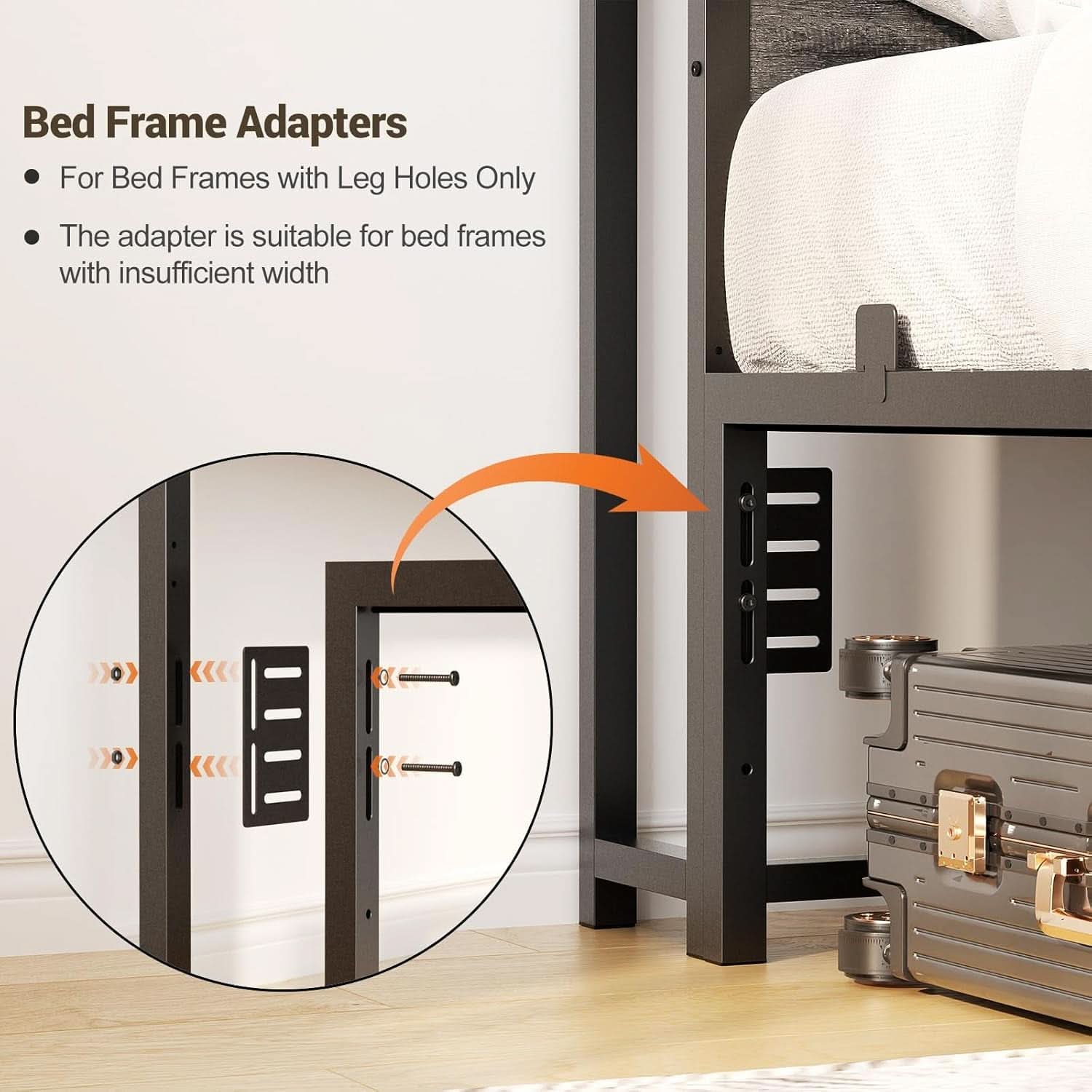 Queen Size Headboard With Storage Shelf And USB Ports