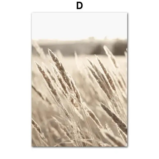 Modern nordic beige adventure wall art bedroom canvas