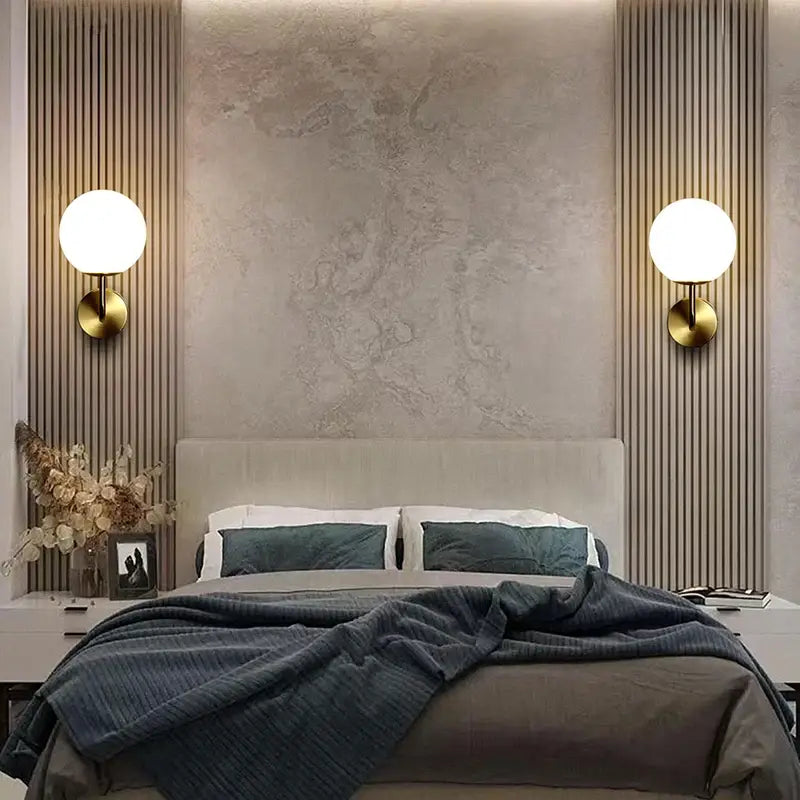 Modern black battery wall sconces with remote control for bedroom
