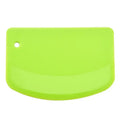 Bright green silicone spatula dough cutter kitchen baking tool