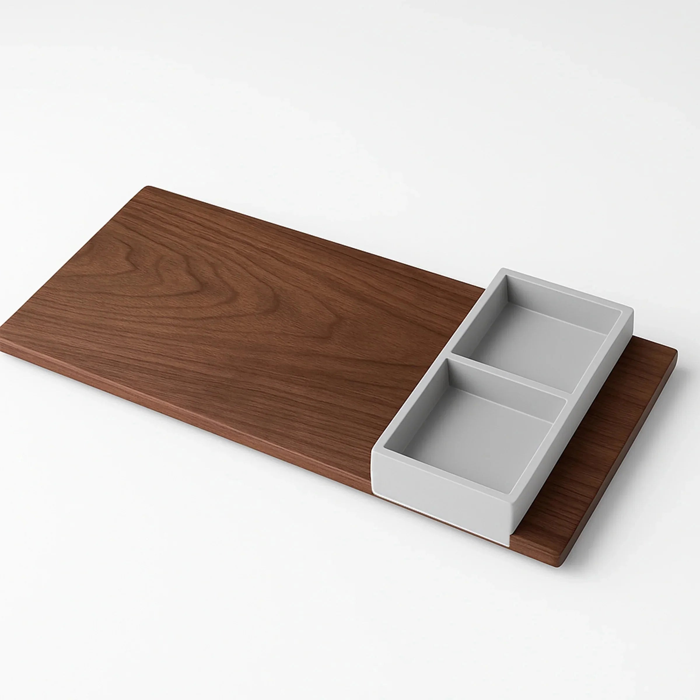 Handcrafted Walnut Serving Board – Espresso Series