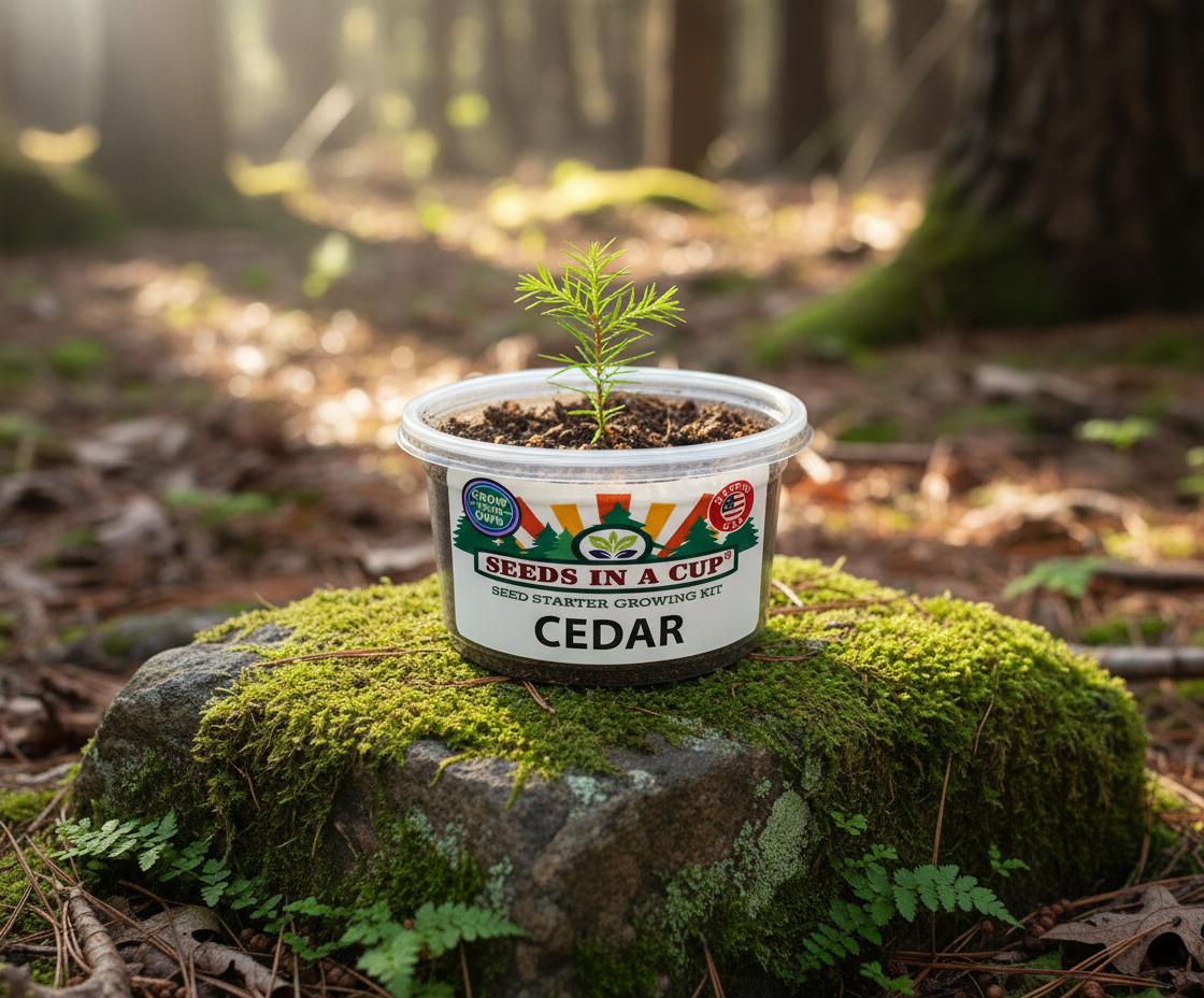 Cedar Seed Starter Kit | Grow Your Own Cedar from Seed | Seeds In A Cup®