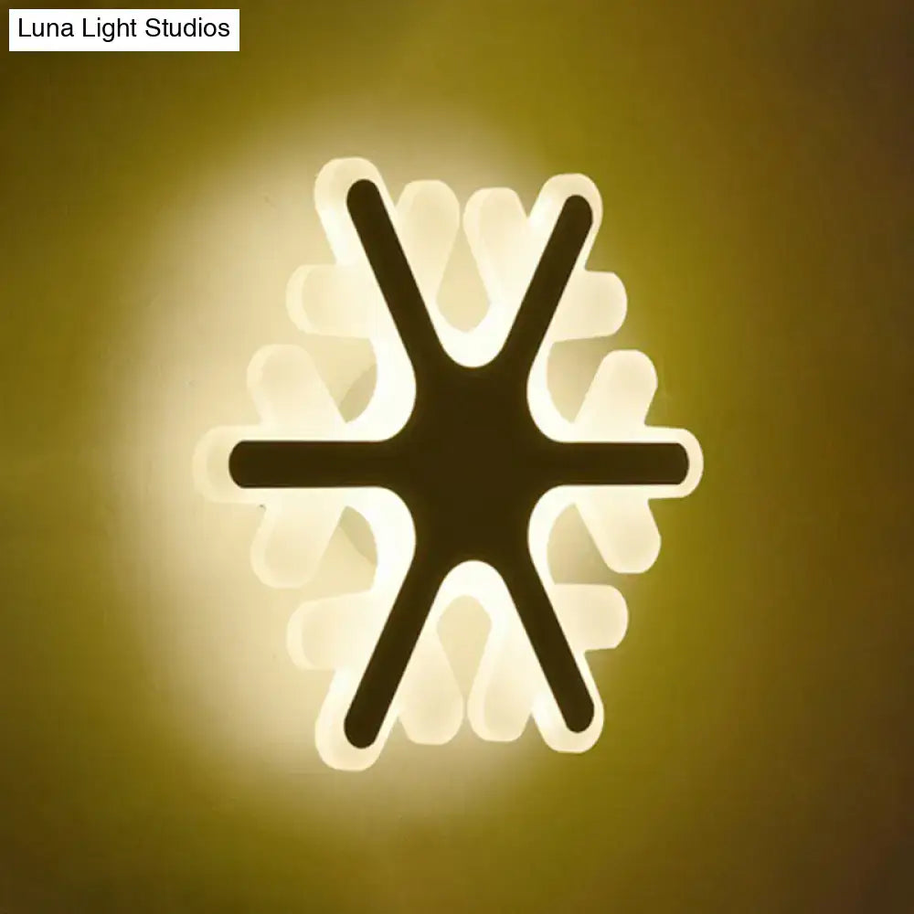 Cheerful white smiling sun led wall sconce bedroom light