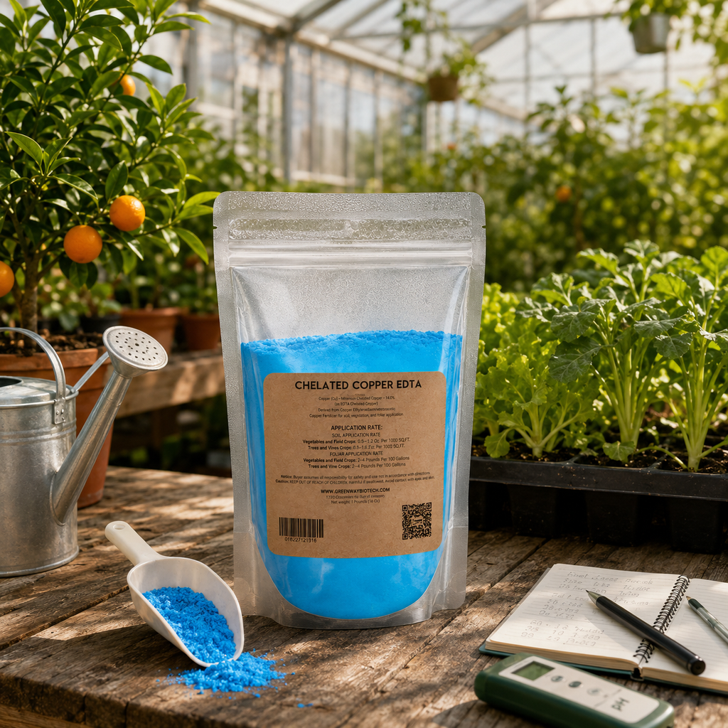 Chelated Copper EDTA Fertilizer - 14% Cu