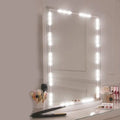 Contemporary white led vanity strip light dressing room plastic linear