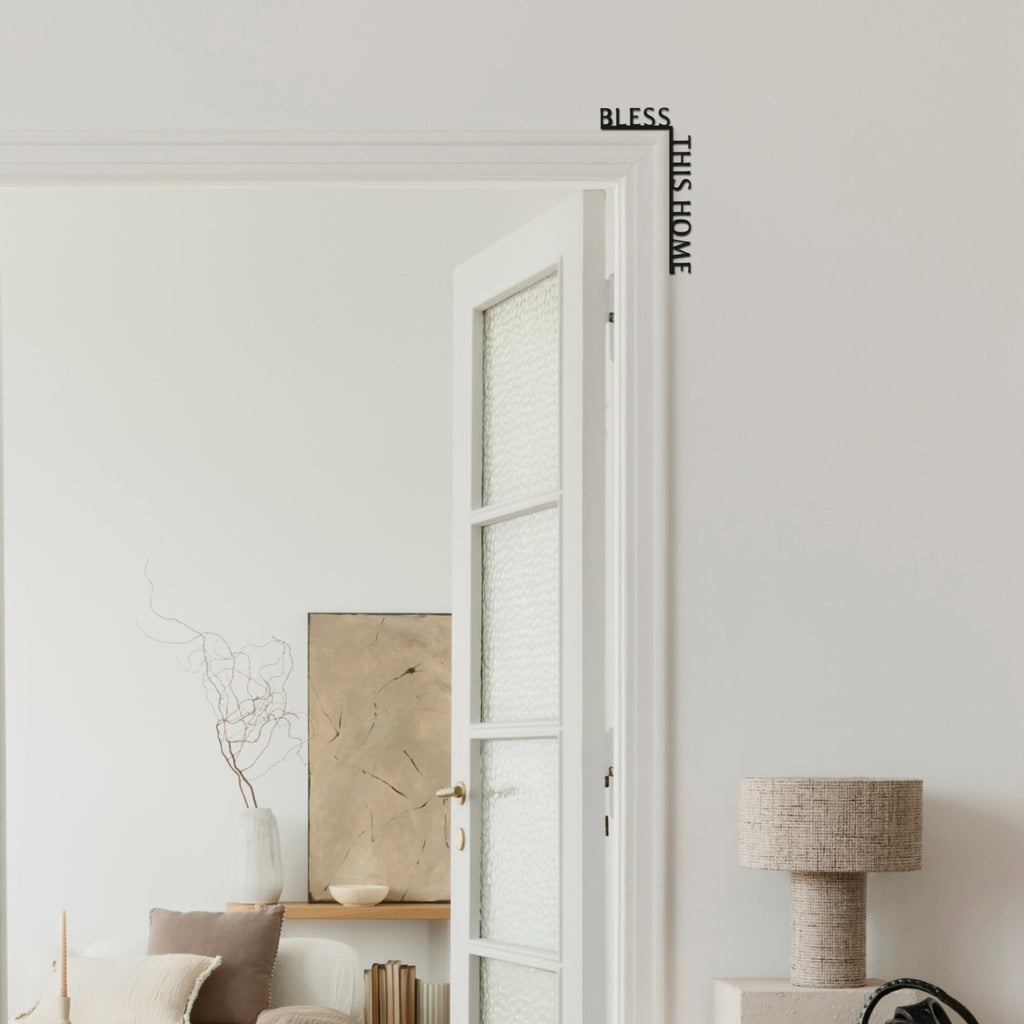 Wooden Corner Quote – Bless This Home