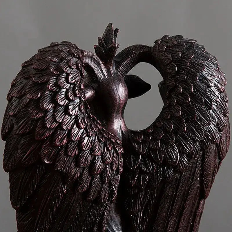 DecorBites™ Baphomet Horned Devil Statue 16cm: Satanic Goat Figurine for Home Office Decor