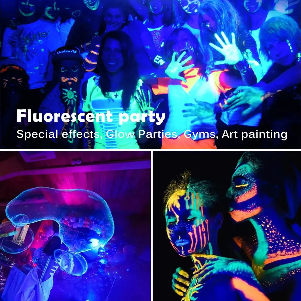 Decorbites 100w led uv blacklight panel for party room bright blue led