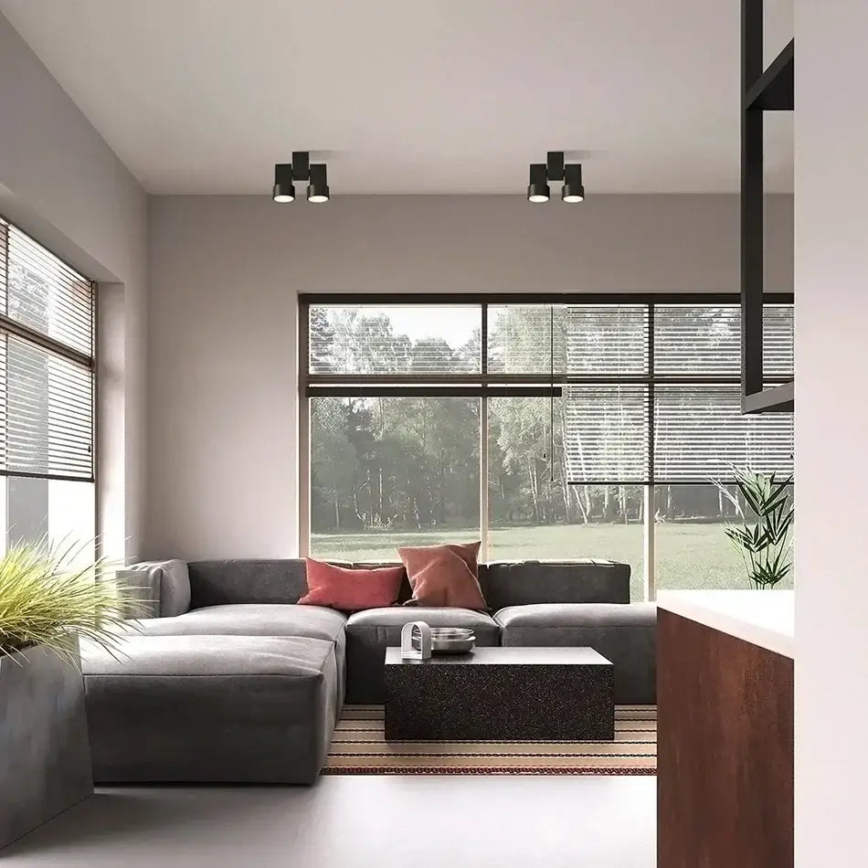 Modern white surface mount downlight living room rotating spotlight