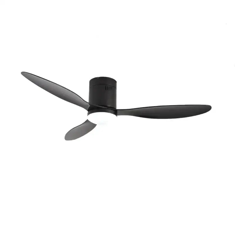 Modern black & white dc ceiling fan with remote control bedroom
