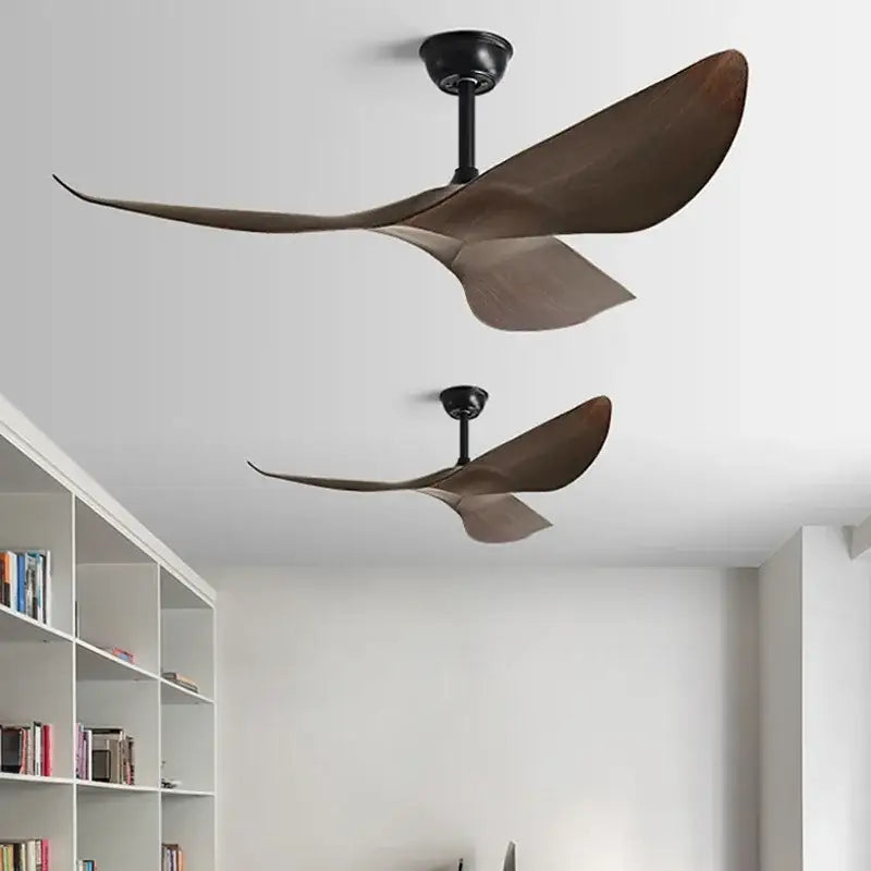 Modern bronze and black dc ceiling fan with remote control living room