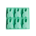 Mint green bunny silicone mold kitchen tooth silicone baking tool