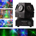 Black dual lens moving head strobe beam laser light for living room