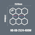 Modern geometric 6500k led hexagrid – workshop ceiling light panel