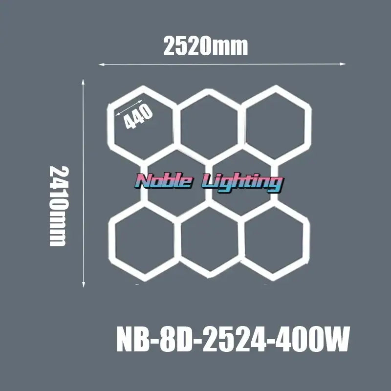 Modern geometric 6500k led hexagrid – workshop ceiling light panel
