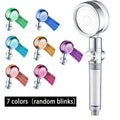 Modern chrome 7-color led handheld shower head bathroom high pressure