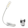 Flexible black led book light for bedroom rechargeable reading lamp