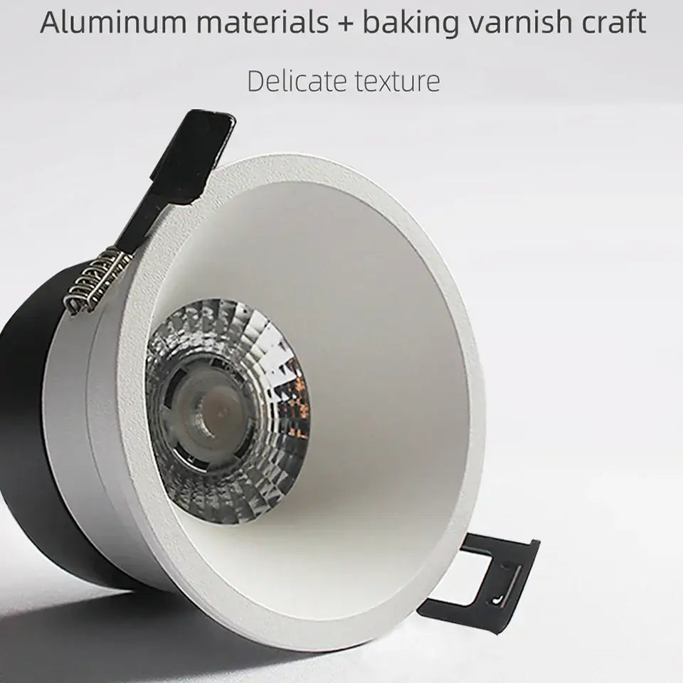 Modern black & white ip65 waterproof led downlight bathroom light