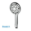 Chrome 9-function high pressure handheld shower head bathroom spray