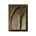 Modern earth tone geometry canvas prints living room textured art
