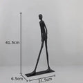 Abstract cast iron acrobatics sculpture living room hoop decor