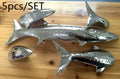 Abstract white shark fish ceramic wall decoration childrens room
