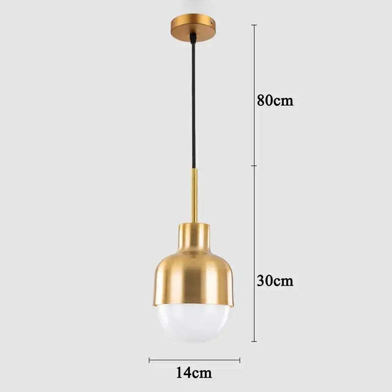 Modern gold ball pendant light dining room set of 3