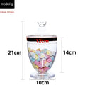 Modern gold rim acrylic candy jar set kitchen food storage