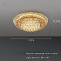 Modern amber crystal led ceiling light living room chandelier