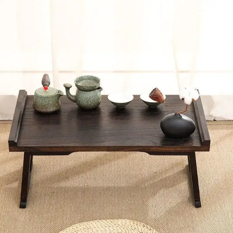 Antique chinese style solid wood tea table for living room