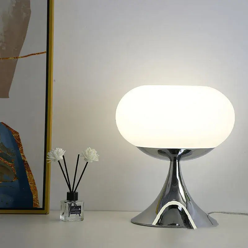 Glossy apple green table lamp bedroom three color lighting