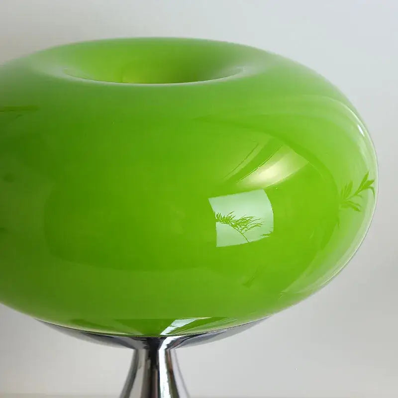 Glossy apple green table lamp bedroom three color lighting