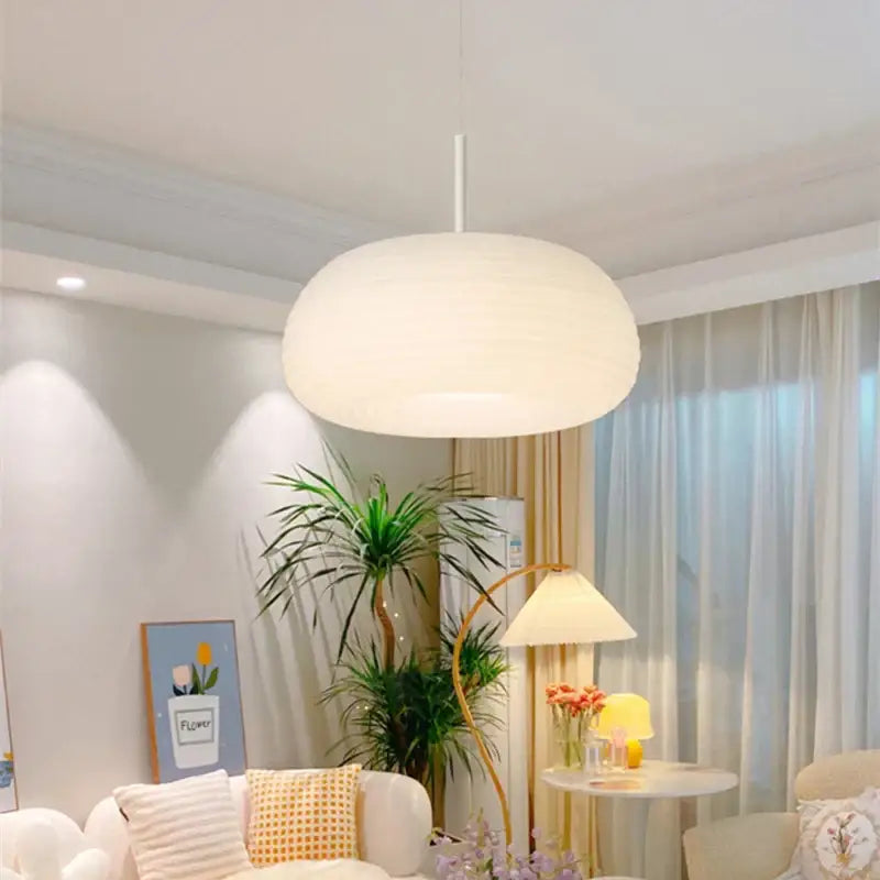 Modern off white apple shape led ceiling chandelier for bedroom