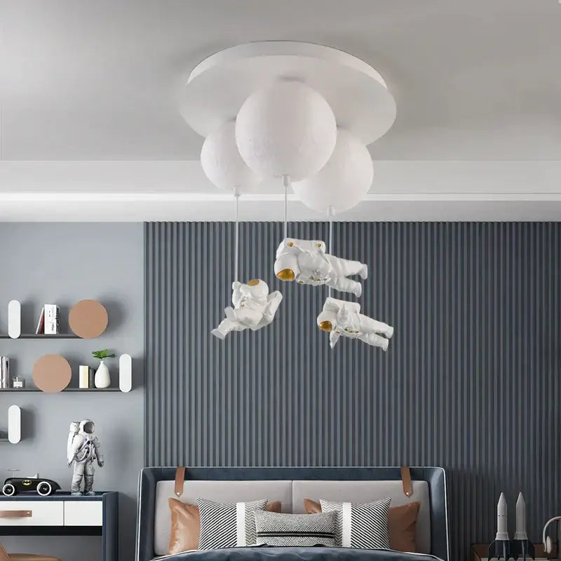 Astronaut bubble chandelier moonlight pendant light for bedroom