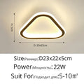Modern circular black & white led ceiling light for entryway