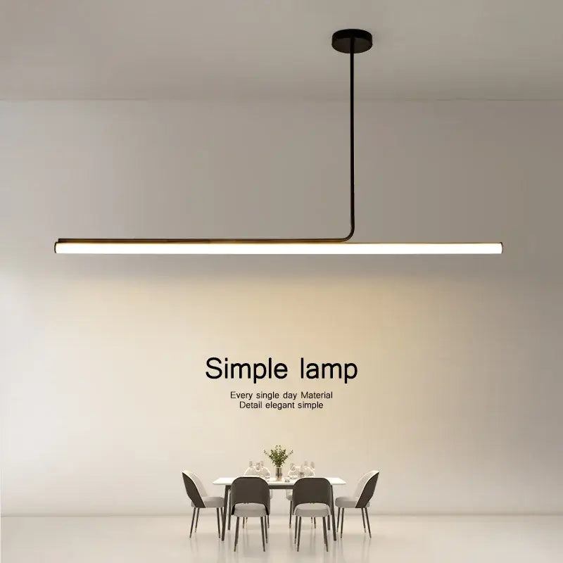 Decorbites black led chandelier modern dining room pendant light