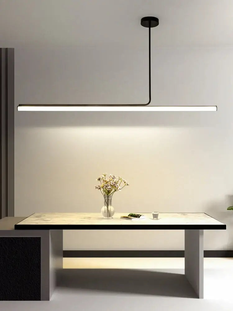 Decorbites black led chandelier modern dining room pendant light