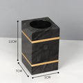Black and gold marble bathroom accessories set bathroom organizer