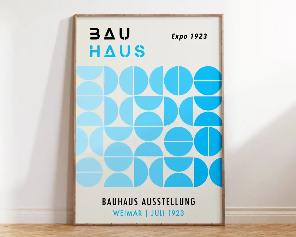 Bauhaus black & orange bright geometric canvas – living room wall art