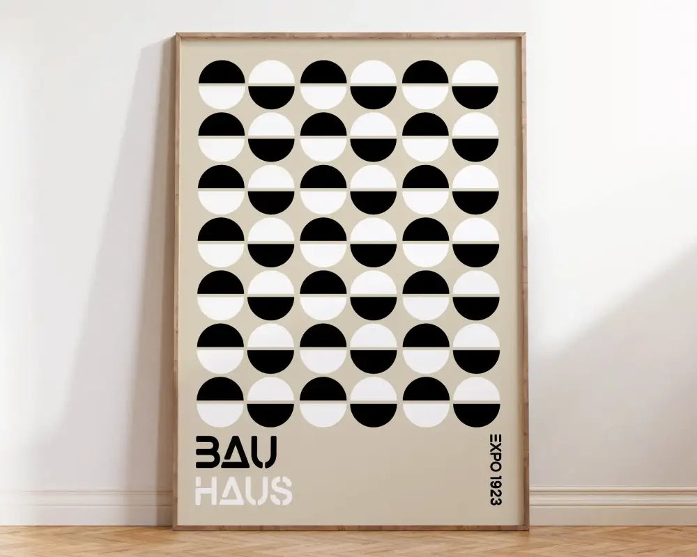 Bauhaus red & blue geometric eye canvas print living room wall art