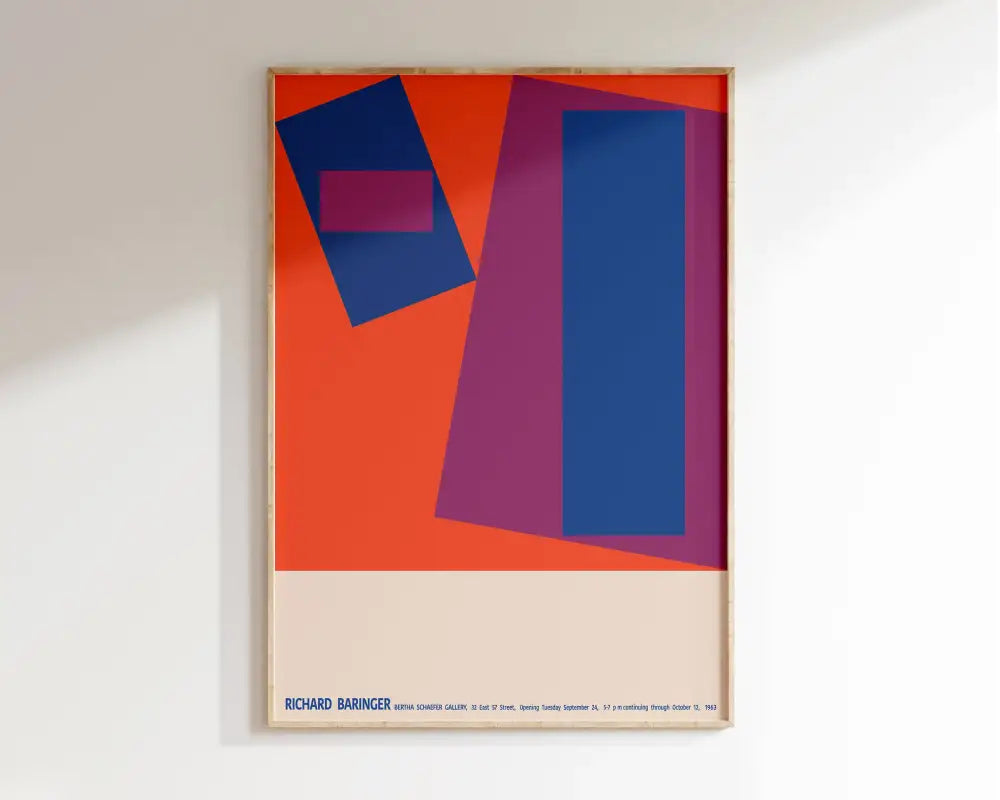 Bauhaus pastel geometric wall art canvas – living room framed poster