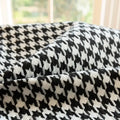 Chic black & white houndstooth pillow cover living room cushion cover