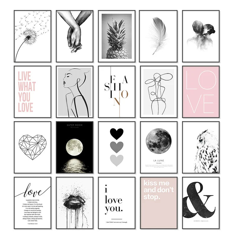 Chic pink wall art make the rest of your life best bedroom room decor