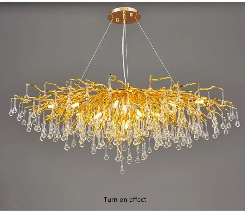 Modern chrome rectangular crystal chandelier dining room light fixture