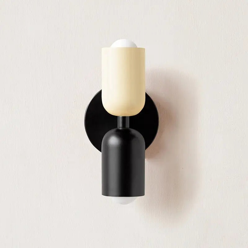 Modern olive & cream wall sconce bedroom light