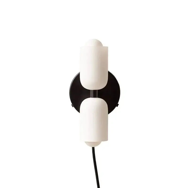 Modern olive & cream wall sconce bedroom light