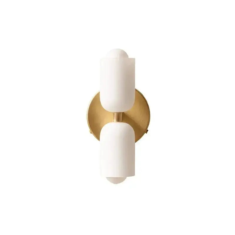 Modern olive & cream wall sconce bedroom light