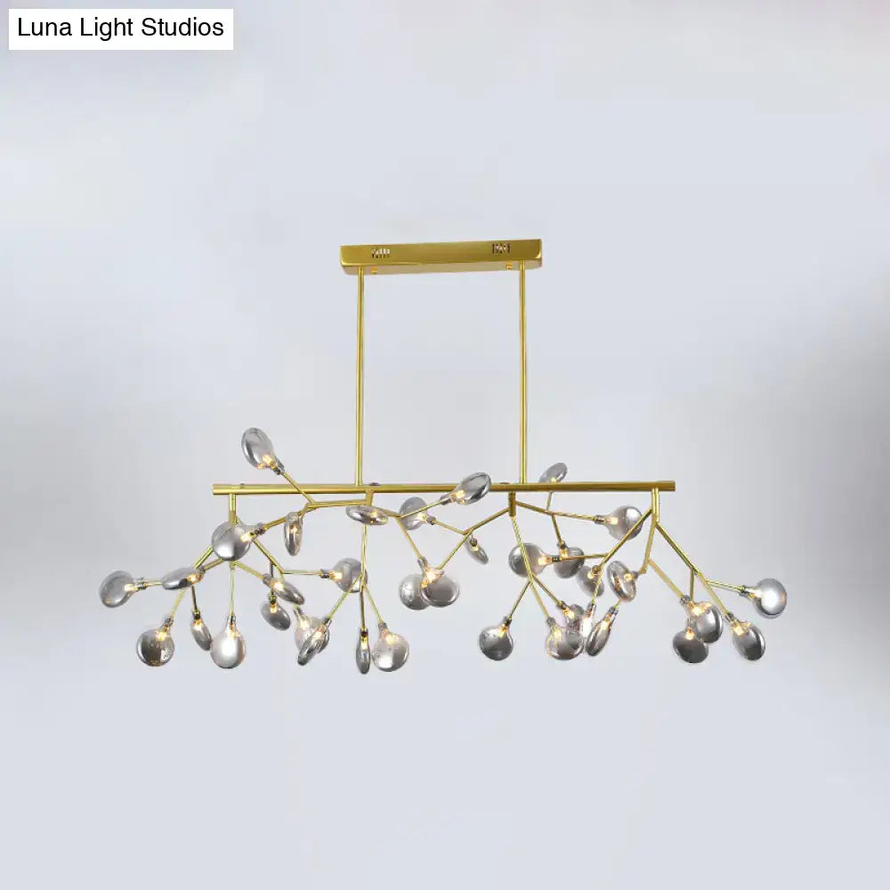 Contemporary black heracleum island pendant light dining room